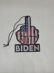 Biden Air Freshener FJB Funny Political Fuck Biden Car Air Freshener Middle Finger Flip Off