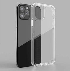 Bulletproof Crystal Clear TPU case Designed for and Compatible with The New 2020 iPhone 12 + Free Tempered Glass Screen Protector Included